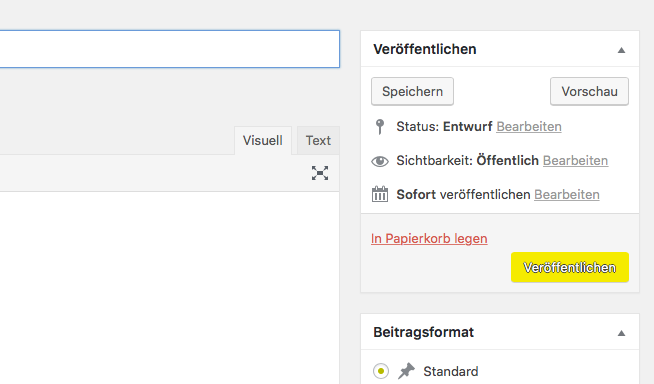 wordpress beitraege hinzufuegen 2