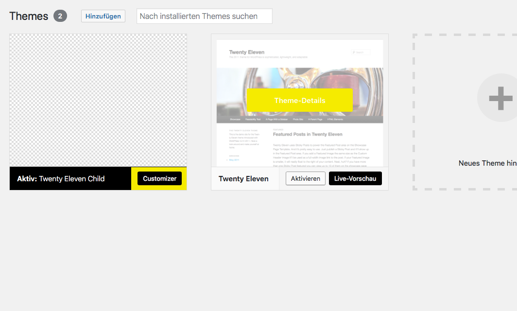 wordpress theme installieren 2