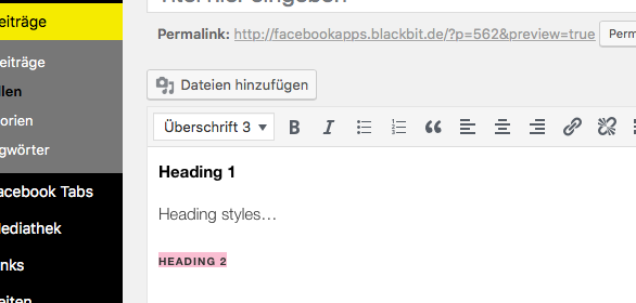 wordpress ueberschriften bearbeiten 1